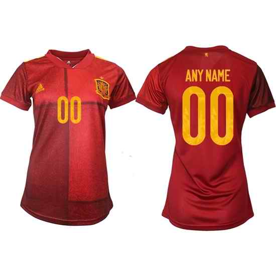 Women Spain Soccer Jerseys 001 Customized